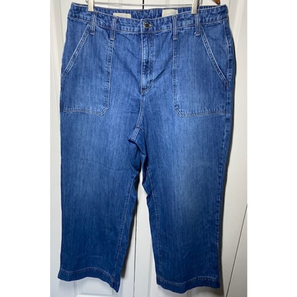 Universal Thread High‑Waist Wide‑Leg Jeans • Size 17 • Medium Blue